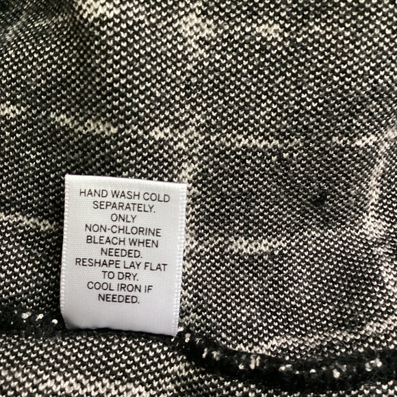 DRESS BARN PLUS 2X-3X KNIT MIDI FIT&FLARE  A-LINE DRESS IVORY BLACK  GEO PRINT - Picture 11 of 12